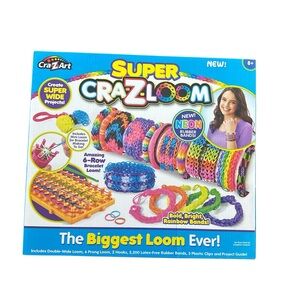 Cra-Z-Art Super Cra-Z-Loom Bracelet Maker Kit - Rainbow Colors